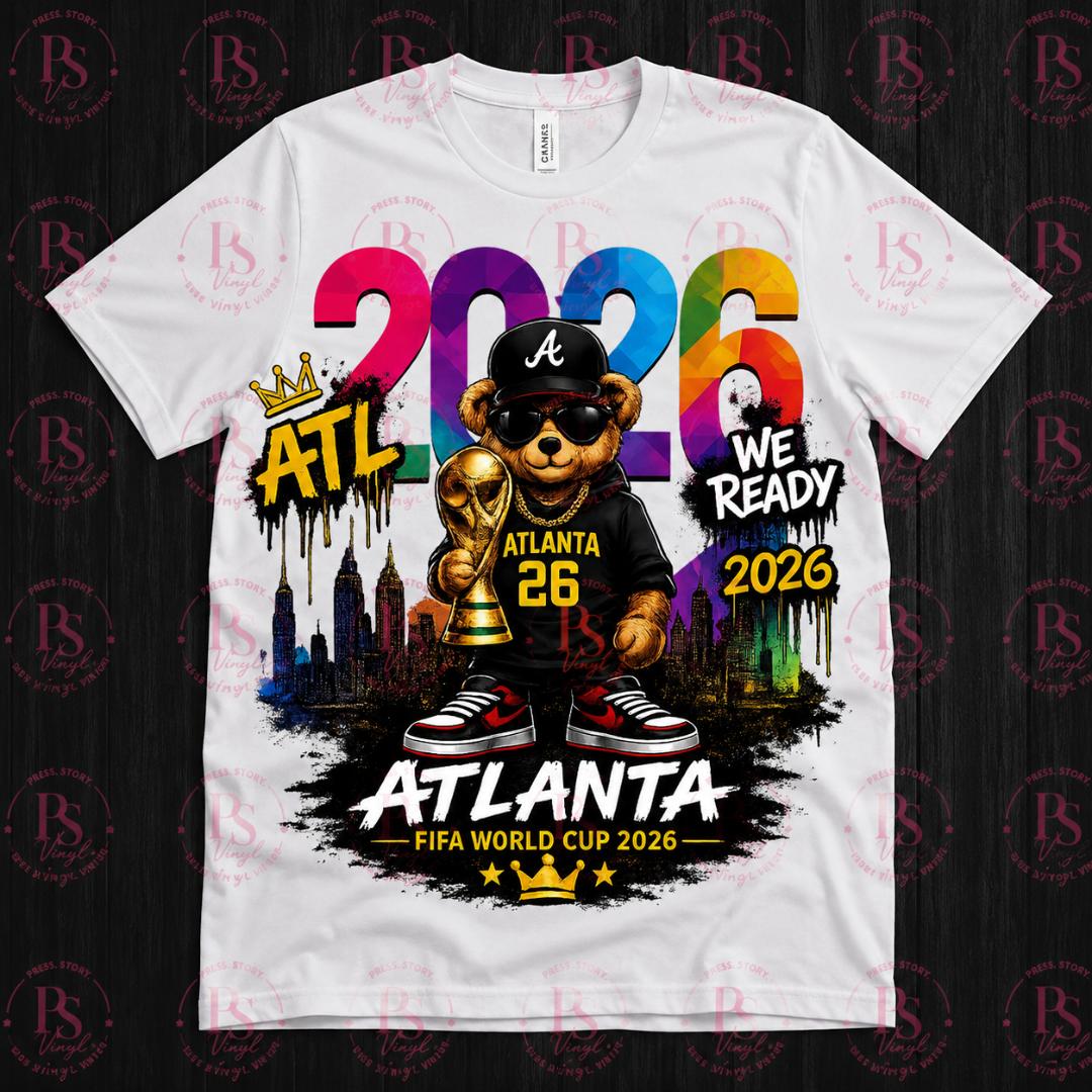Atlanta FIFA World Cup Trophy Bear 2026 T-Shirt